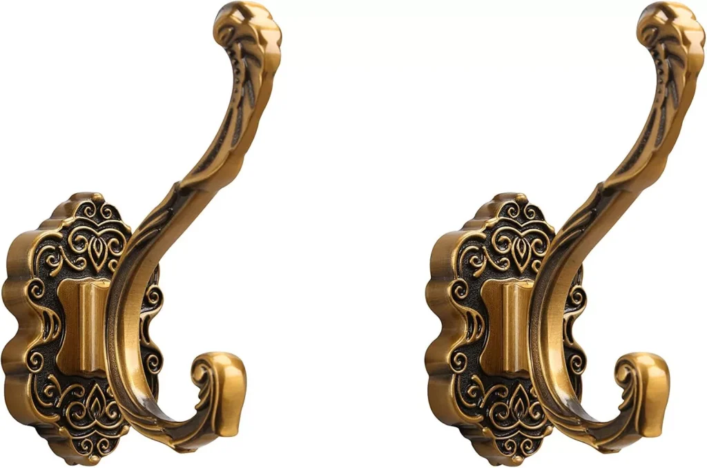 DH Antique Brass Coat Hooks -01