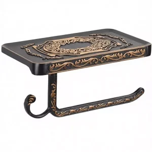 SDH Antique Brass Toilet Paper Holder-Black-09